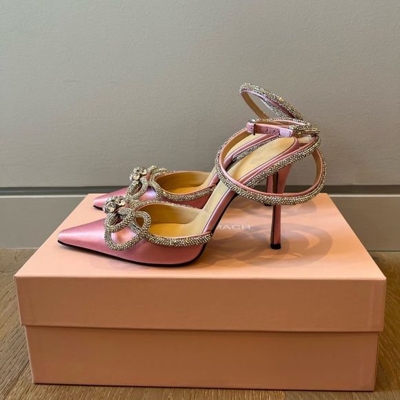 MACH & MACH DOUBLE BOW SILK SATIN PUMPS - Picture 4 of 9